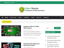 Tablet Screenshot of poker-tennis.com